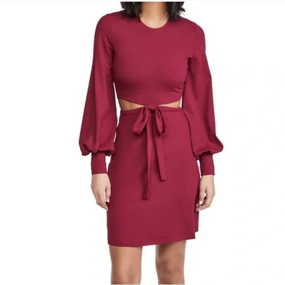 Susana Monaco - Cut Out Waist Bow Dress- - Picture 1 of 10